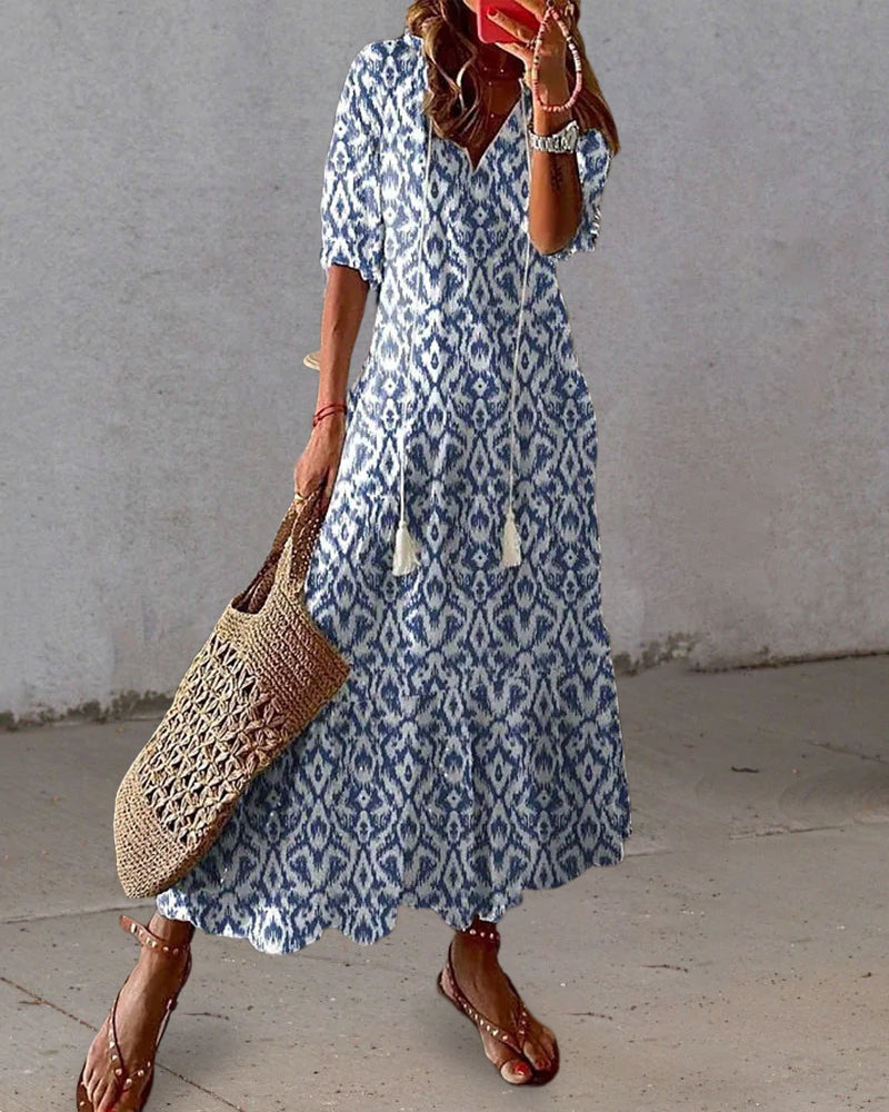 Women’s Maxi Dress for Everyday Elegance – Comfortable Long Dress for Casual Wear, Holidays and Special Occasions