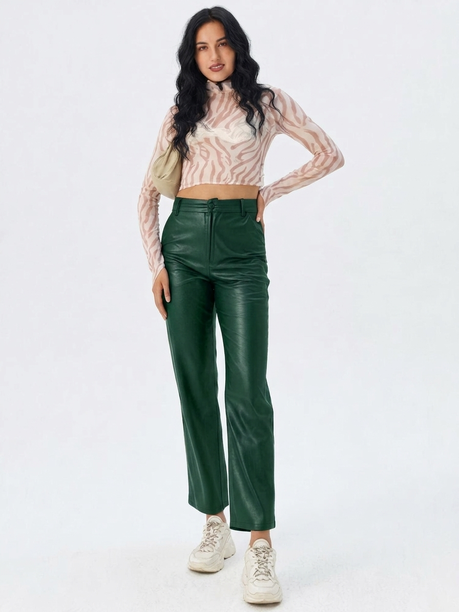 Noctra Faux Leather Pants