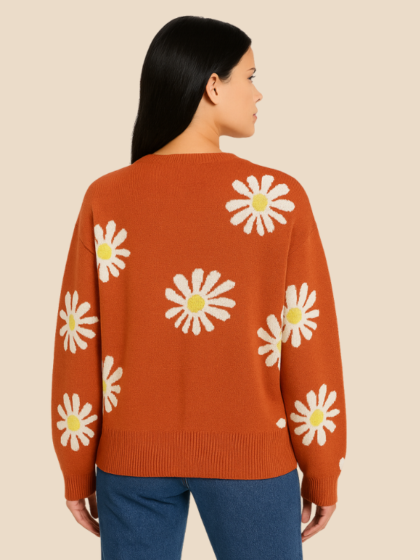 Indiana Women's Daisy Print Cardigan