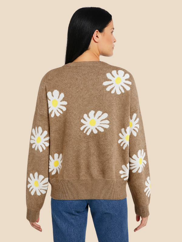 Indiana Women's Daisy Print Cardigan