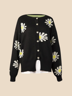 Indiana Women's Daisy Print Cardigan