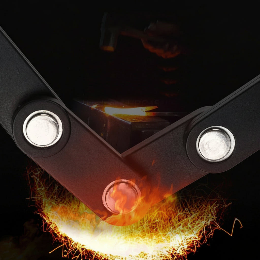 Foldable Bike Lock – Compact, Lightweight & High-Security Anti-Theft Design | Durable Alloy Steel with Keys, Holder & Storage Box