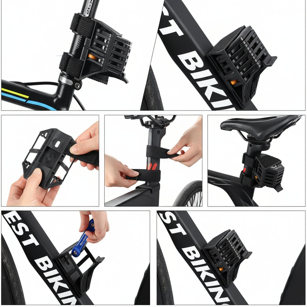 Foldable Bike Lock – Compact, Lightweight & High-Security Anti-Theft Design | Durable Alloy Steel with Keys, Holder & Storage Box