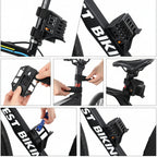 Foldable Bike Lock – Compact, Lightweight & High-Security Anti-Theft Design | Durable Alloy Steel with Keys, Holder & Storage Box