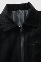 Jack – Black Corduroy Jacket for Men