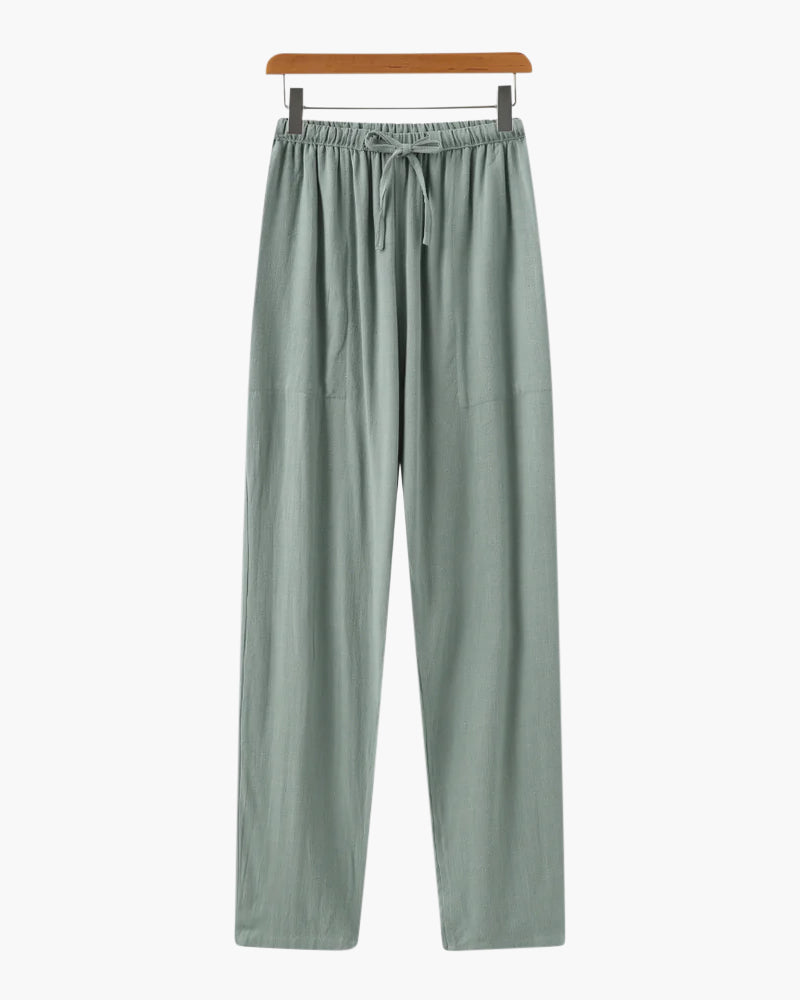 Marrakech Slim Fit Linen Trousers