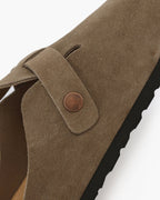 Vintage-Inspired Suede Clogs