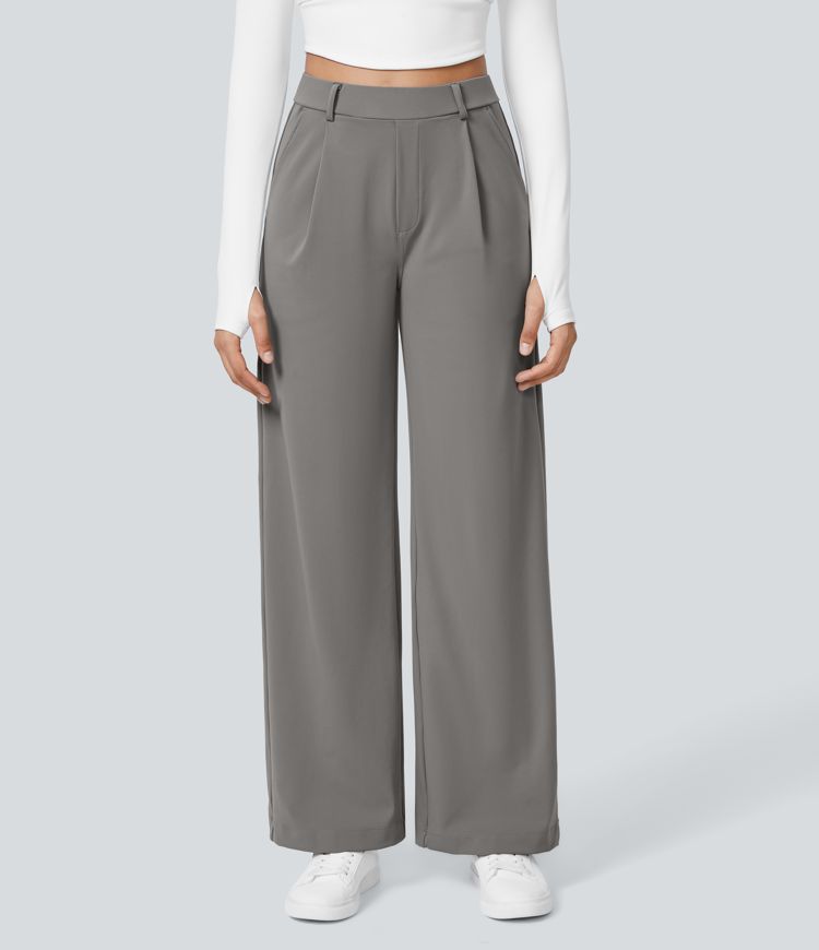 Chic High-Waisted Trousers for Women – Elegant Pants for Work, Office Style and Everyday Outfits