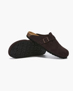 Vintage-Inspired Suede Clogs