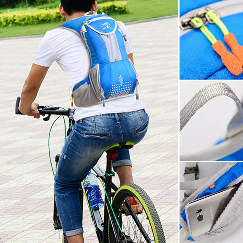 Ultra-Light Waterproof Backpack with Built-In Water Bladder – Hydration Pack for Hiking, Cycling and Outdoor Adventures