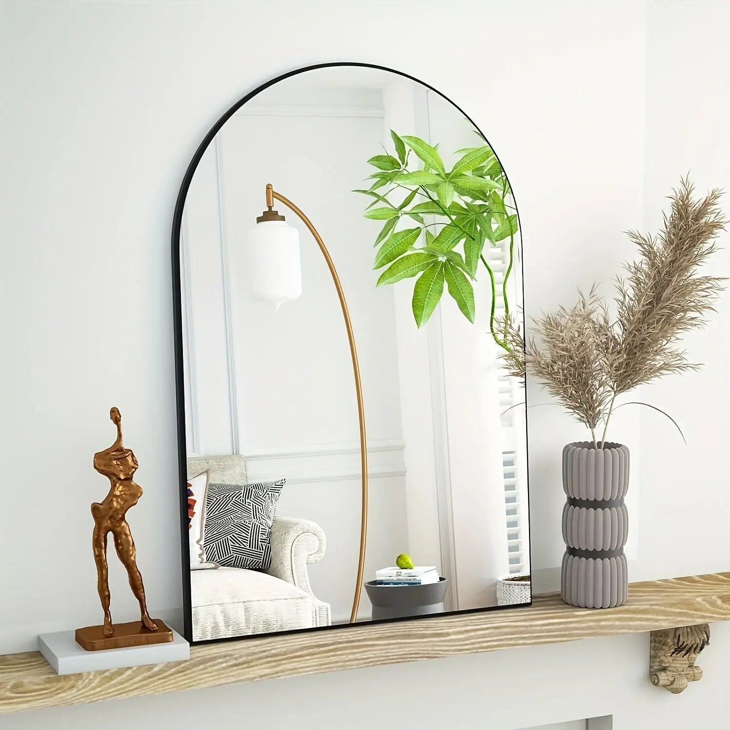 Sophisticated Wall Mirror for Home Decor – Elegant Decorative Mirror for Bedroom, Hallway and Living Room