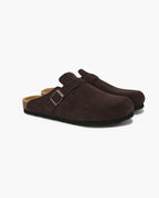 Vintage-Inspired Suede Clogs