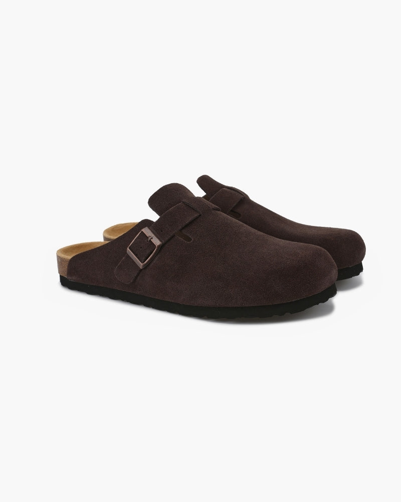 Vintage-Inspired Suede Clogs