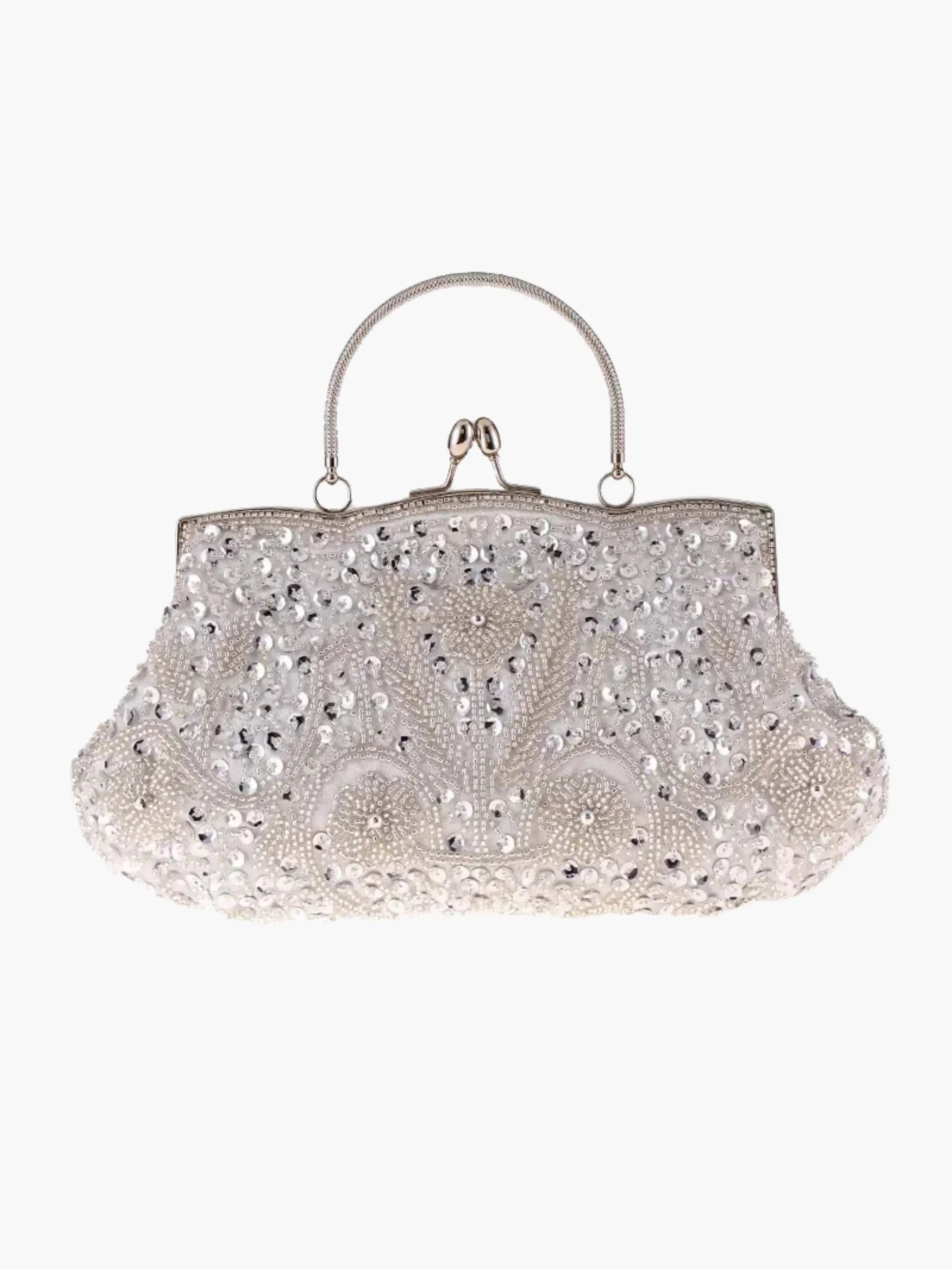 Embroidered Handbag with Vintage Charm – Elegant Shoulder Bag for Everyday Wear, Work and Casual Outfits