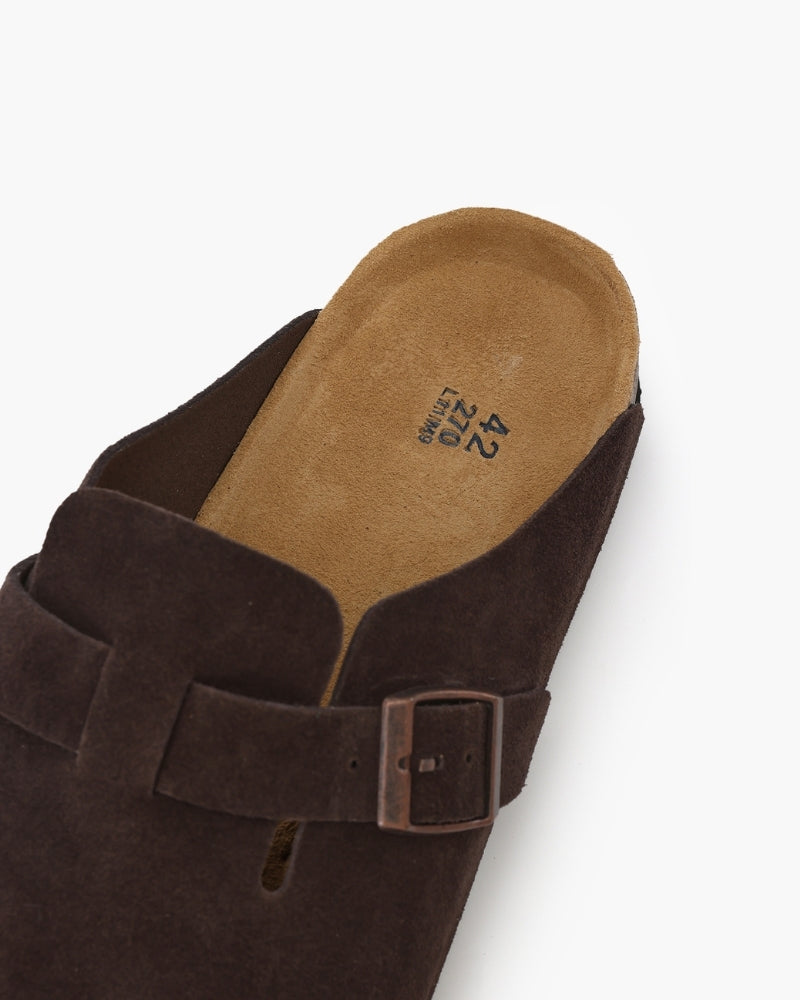 Vintage-Inspired Suede Clogs