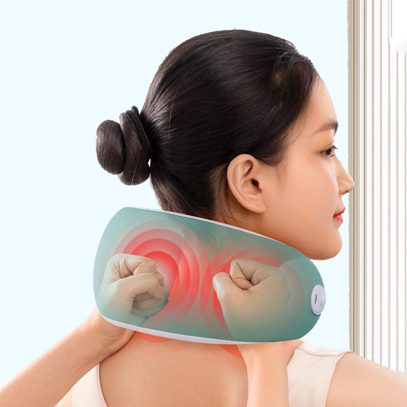 Rechargeable Heating Cushion with Neck Massage – Warm Comfort Pillow for Relaxation, Home Use and Stress Relief