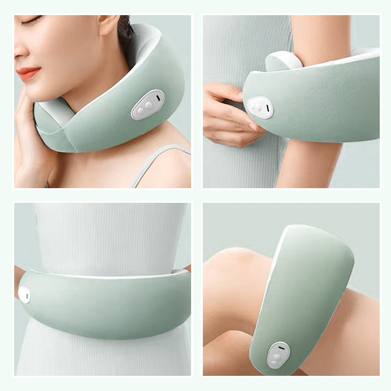 Rechargeable Heating Cushion with Neck Massage – Warm Comfort Pillow for Relaxation, Home Use and Stress Relief