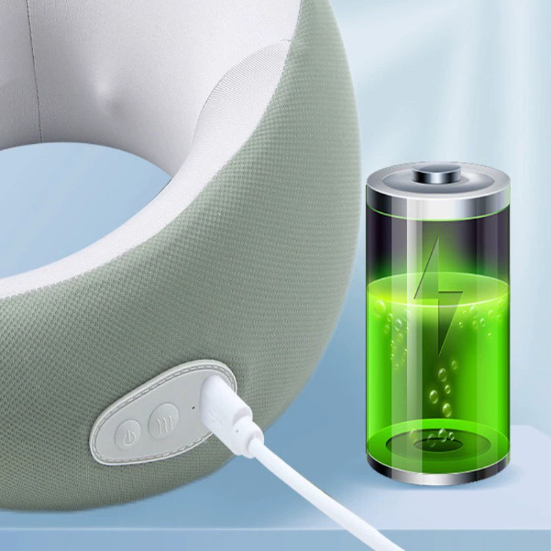 Rechargeable Heating Cushion with Neck Massage – Warm Comfort Pillow for Relaxation, Home Use and Stress Relief