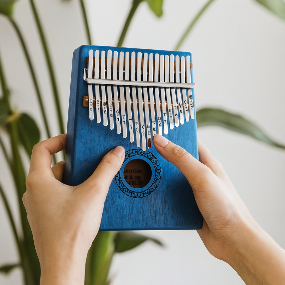 Portable 17-Key Kalimba Thumb Piano for Beginners – Compact Handheld Musical Instrument for Relaxation and Practice