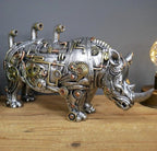Mechanical Punk Animal Sculptures for Home Decor – Steampunk-Style Figurines for Shelves, Office and Modern Interiors