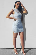 Lace Sweetheart Neck Sleeveless Mini Bodycon Dress for Women – Elegant Party Dress for Nights Out and Special Occasions
