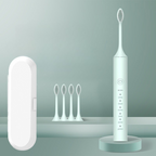 Rechargeable Electric Toothbrush with Replacement Brush Heads – Daily Oral Care Device for Effective Cleaning and Home Use