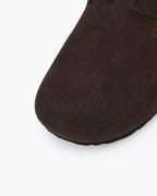 Vintage-Inspired Suede Clogs