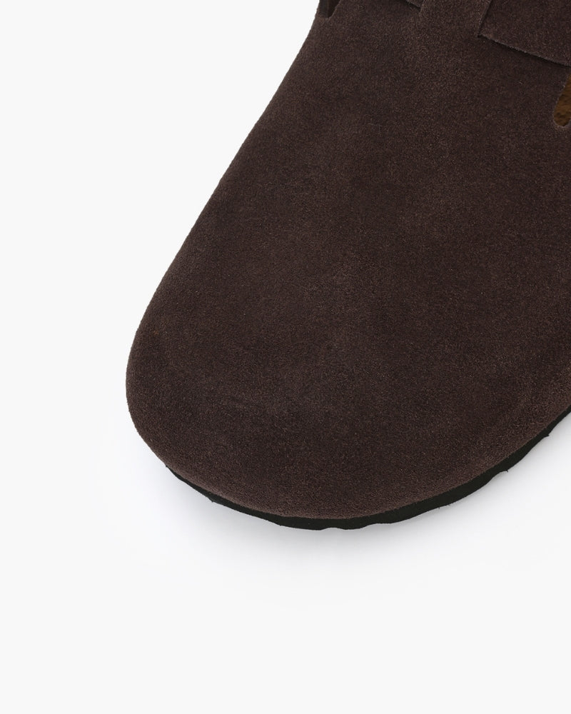 Vintage-Inspired Suede Clogs