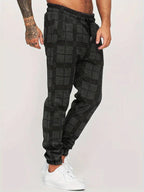 Men’s Checked Jogging Pants for Casual Wear – Comfortable Lounge Pants for Home, Travel and Everyday Style