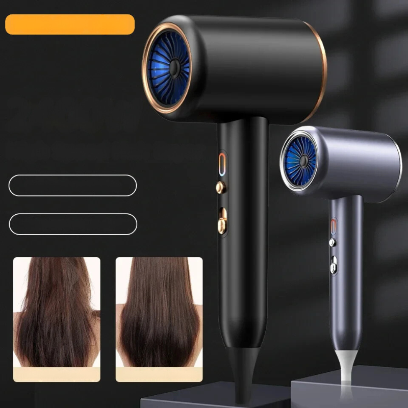 High-Power Hair Dryer Brush with Dual Temperature Settings – All-in-One Styling Tool for Fast Drying and Smooth Hair at Home