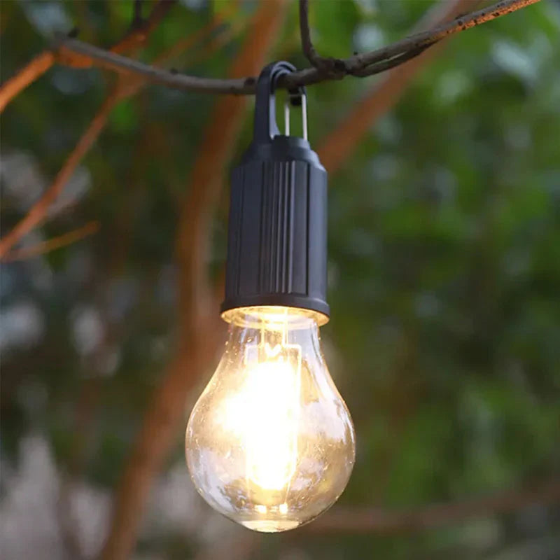 Rechargeable Waterproof Vintage LED Bulb - Perfect for Camping, Garden, and Home Use