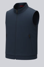 Noah – Men's Navy Blue Casual Stand Collar Vest