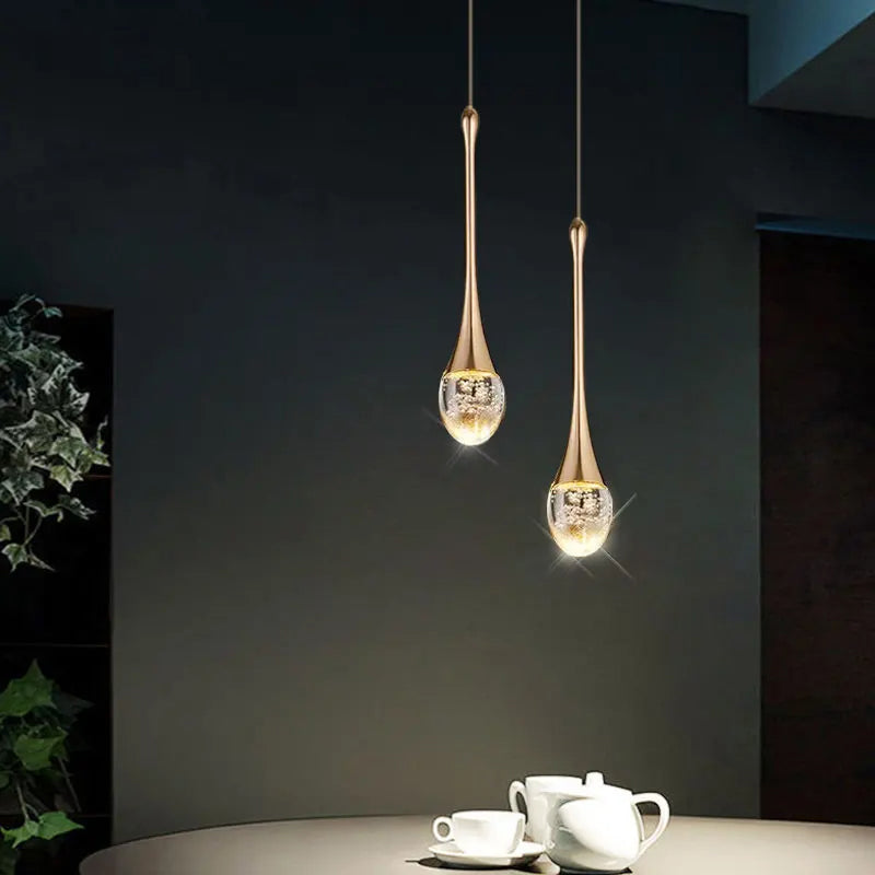 Vetra Warm Glow Glass Pendant Light