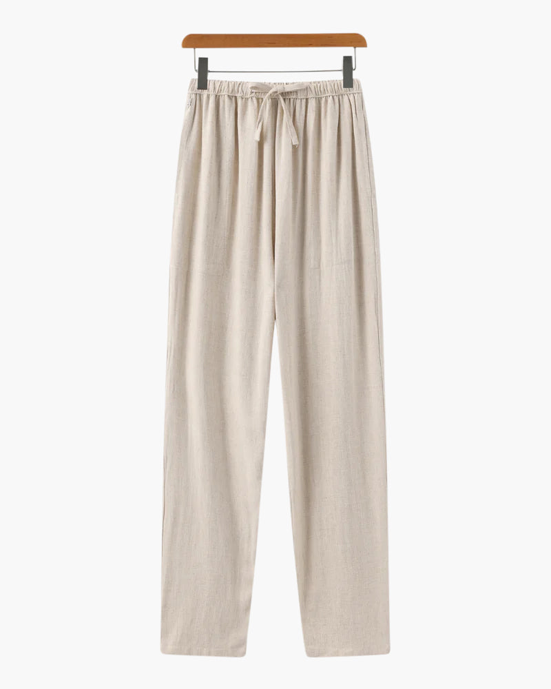Marrakech Slim Fit Linen Trousers