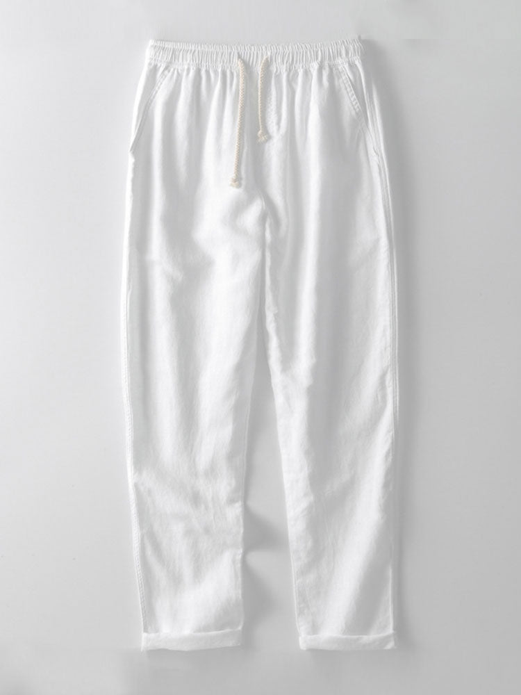 Men’s Linen-Style Outfit Set for Summer – Matching Shirt and Shorts Set for Holidays and Casual Wear