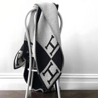 Exclusive Gold Throw Blanket Made of Cashmere and Wool - House decoration