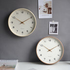 Minimalist Wall Clock for Living Room and Office – Scandinavian Style Home Decor with Silent Time Display