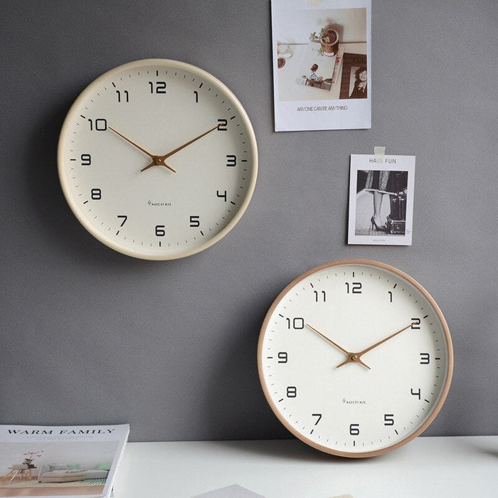 Minimalist Wall Clock for Living Room and Office – Scandinavian Style Home Decor with Silent Time Display