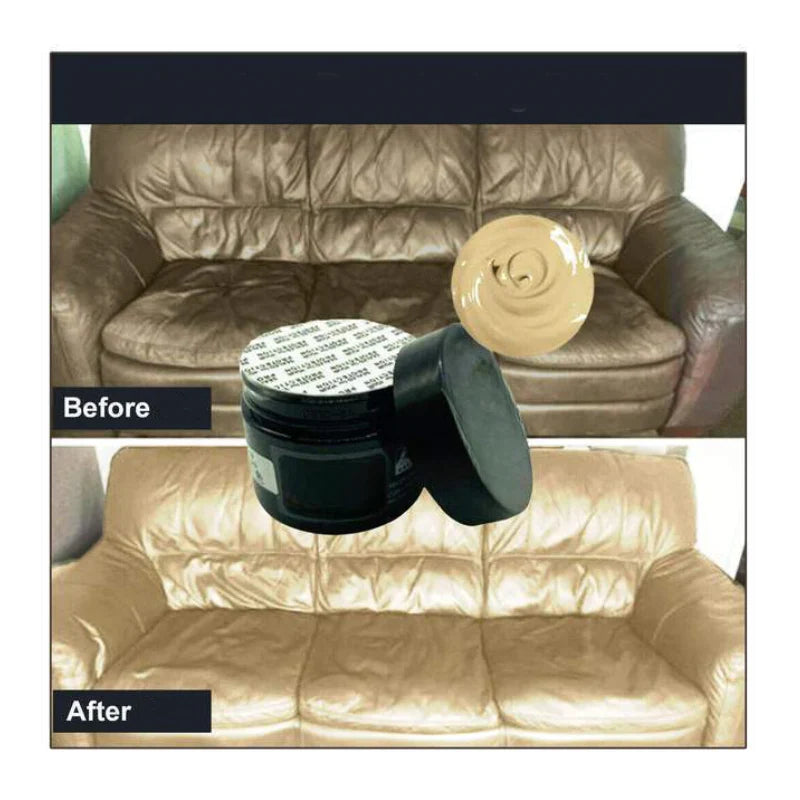 Leather Care and Restoration Cream for Furniture and Accessories – Conditioning Treatment for Cleaning, Protecting and Reviving Surfaces