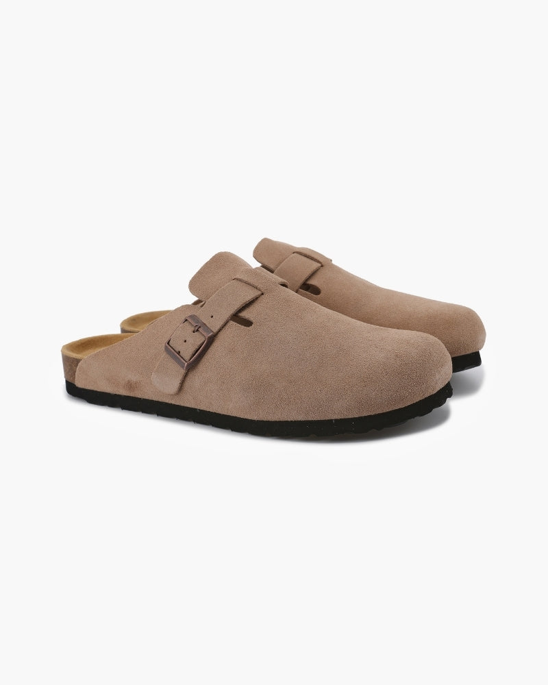 Vintage-Inspired Suede Clogs