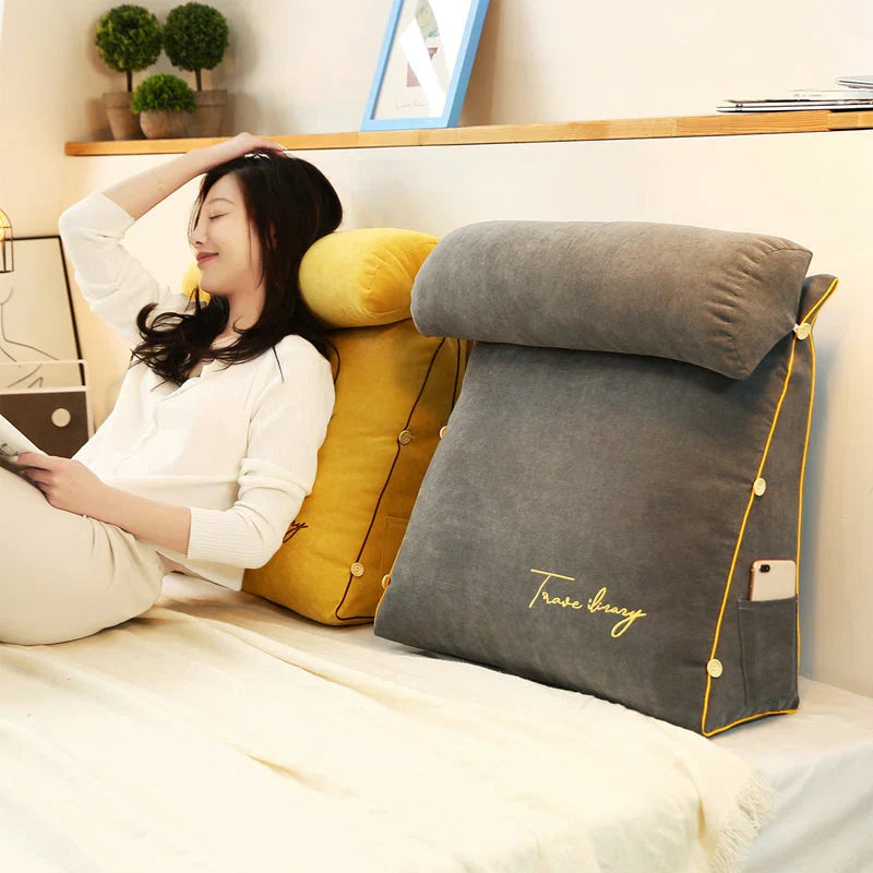 Wedge-Shaped Back Support Cushion - Ultimate Comfort