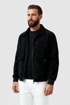 Jack – Black Corduroy Jacket for Men