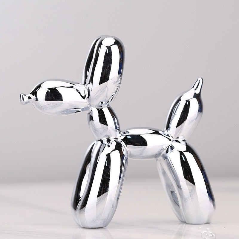 Balloon Dog Art Sculpture for Modern Home Decor – Playful Decorative Figurine for Living Room, Office and Shelves