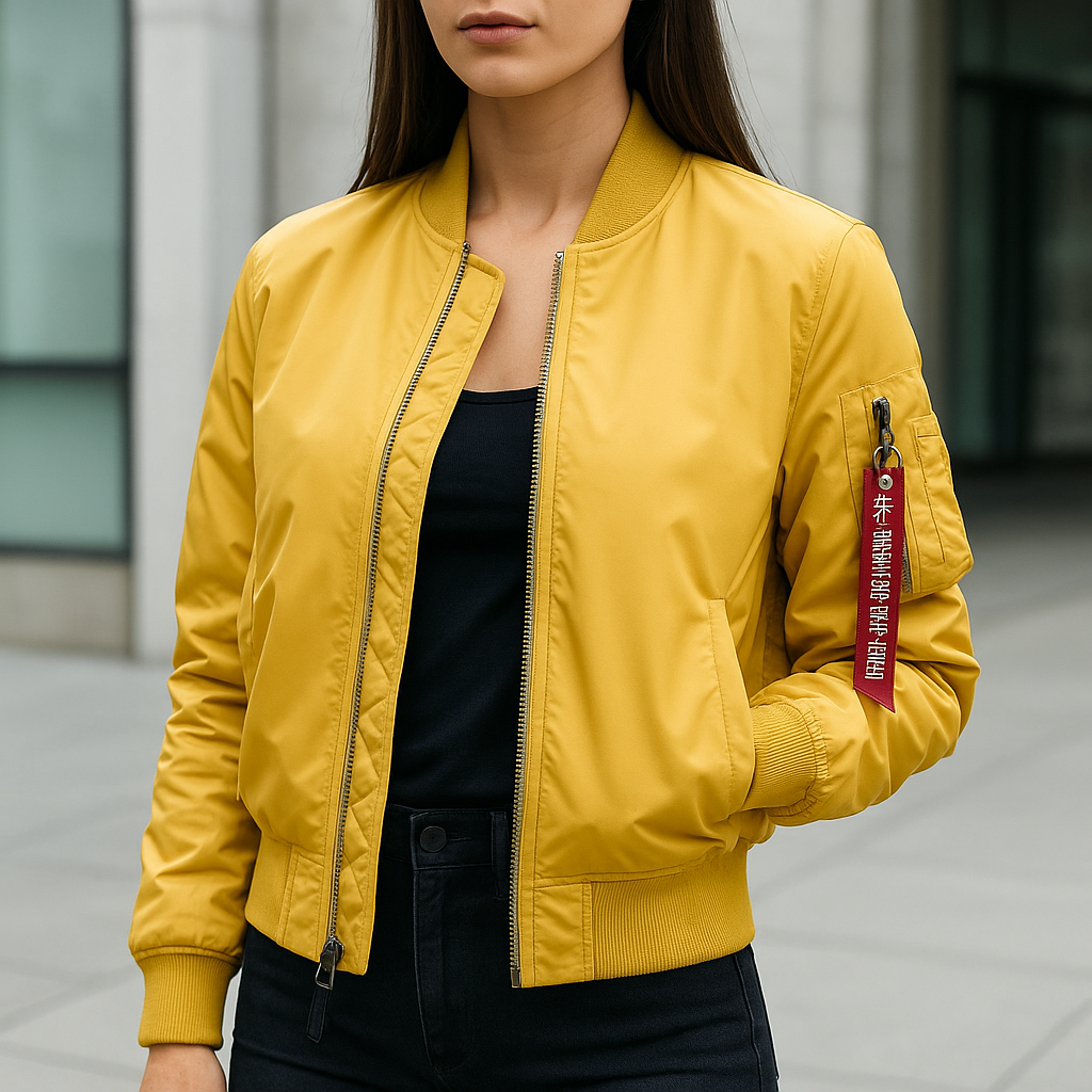 Daphne Unisex Lightweight MA-1 Bomber Jacket - Classic Warmth