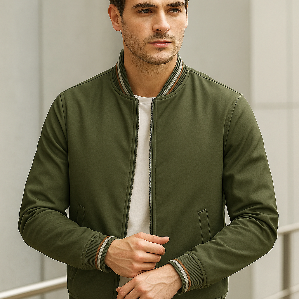 Men's Lightweight Weather-Resistant Jacket - Waterproof and Windproof