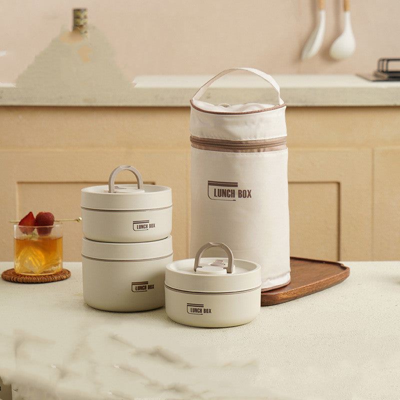 Insulated Stainless Steel Bento Box Stackable Lunch Container with Thermal Storage