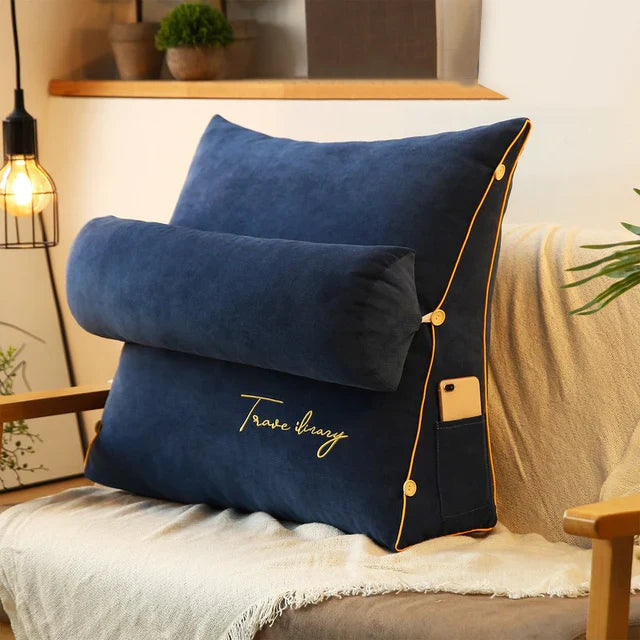 Wedge-Shaped Back Support Cushion - Ultimate Comfort