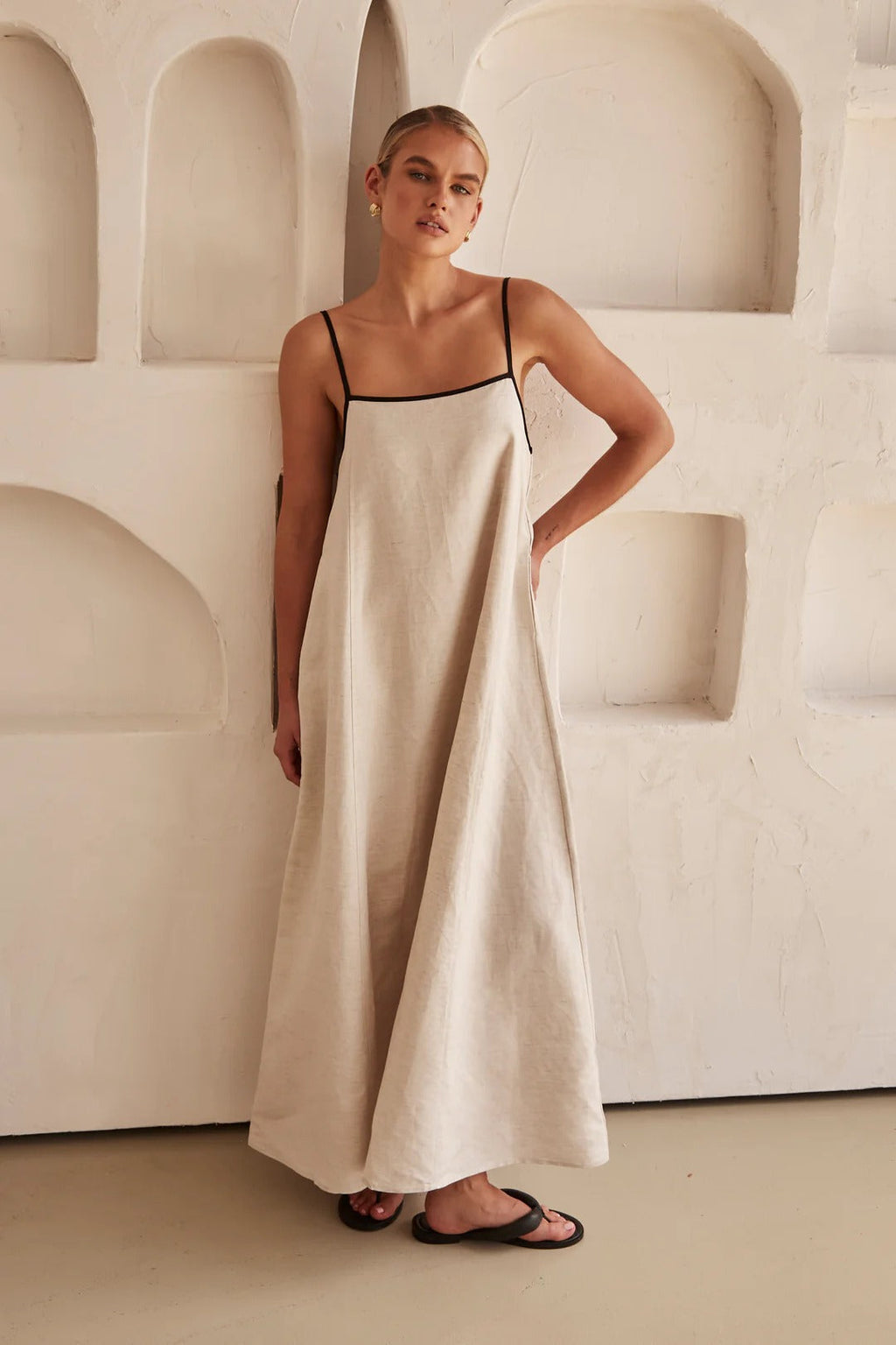 Amber | Women's Maxi Dress with Spaghetti Straps for Wedding Guests