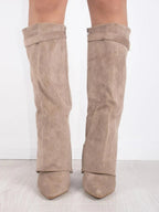 Chic Suede Women's Boots – Stylish and Comfortable