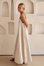 Amber | Women's Maxi Dress with Spaghetti Straps for Wedding Guests